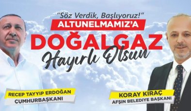 Altunelma Mahallesi Doğalgaza Kavuşuyor