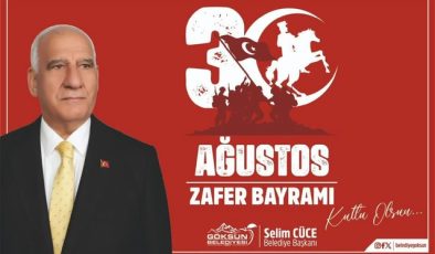 Selim Cüce’den 30 Ağustos’ta Anlamlı Mesaj