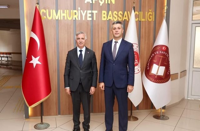 Vali Ünlüer’den Afşin Cumhuriyet Başsavcılığına Ziyaret