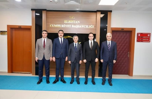 Vali Ünlüer’den Elbistan Cumhuriyet Başsavcılığına Ziyaret