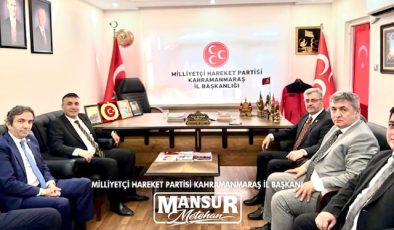 Türk Eğitim-Sen Yönetiminden MHP Kahramanmaraş İl Başkanı Mansur Metehan’a Ziyaret