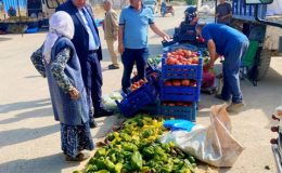 Başkan Harun Vicdan’dan Pazar Yerinde Esnaf ve Vatandaşlarla Samimi Buluşma
