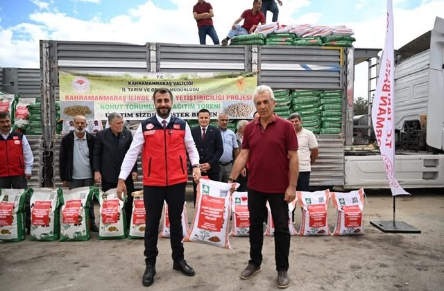Kahramanmaraş’ta Üreticilere Mercimek ve Nohut Tohumu Desteği