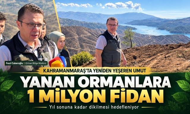 Kahramanmaraş’ta Yanan Ormanlar İçin 1 Milyon Fidan Toprakla Buluşacak