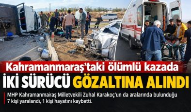 Kahramanmaraş’taki ölümlü kazada iki sürücü gözaltına alındı