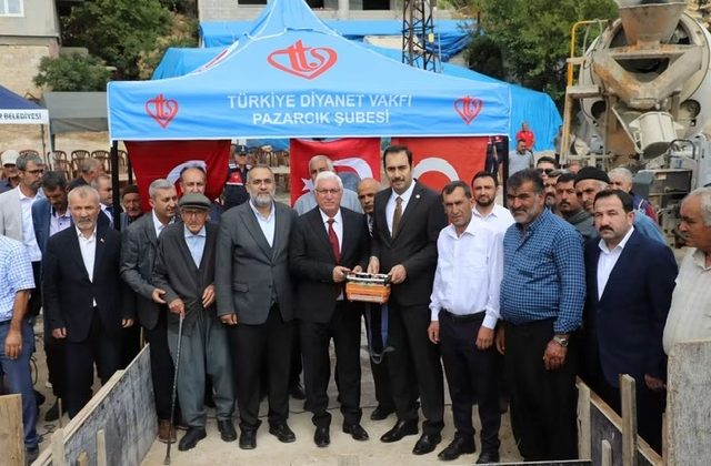 Pazarcık’ta Gucük Camii’nin Temeli Atıldı