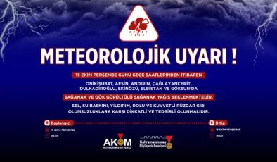 Büyükşehir’den 8 İlçede Kuvvetli Sağanak Uyarısı!
