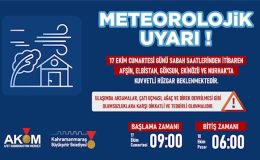 17 Ekim’de Kuzey İlçeler İçin Kuvvetli Rüzgâr Uyarısı