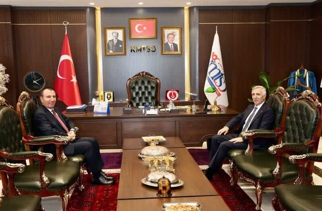 Vali Ünlüer’den KMTSO Başkanı Mustafa Buluntu’ya Hayırlı Olsun Ziyareti